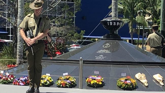 We will remember them. The 2020 Lismore Remembrance Day service was shorter than usual and limited to 100 people due to the pandemic. Photo: Alison Paterson