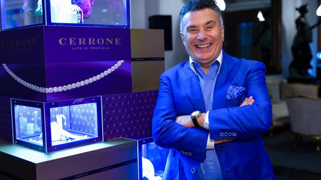 Nic Cerrone celebrates Christmas with his friends and family at his jewellery store.