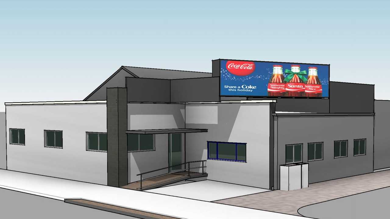 New digital billboard in Toowoomba CBD approved by the council. Picture: Apex Digital