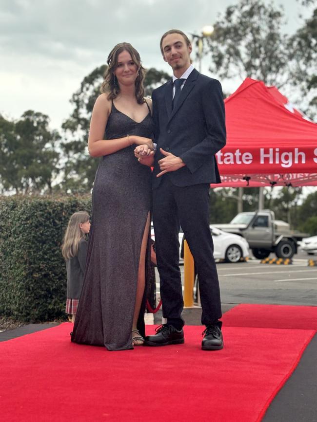 Students from Urangan State High School arrive at their formal.