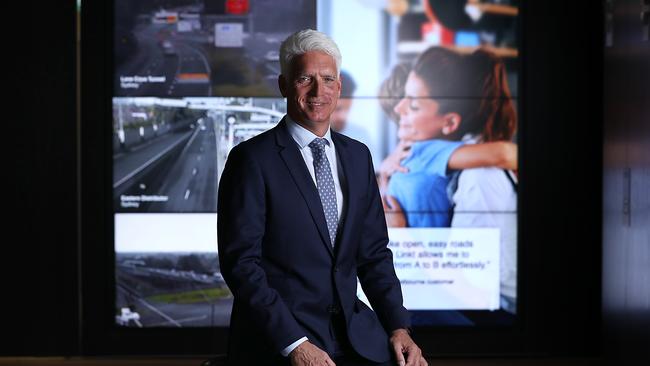 Transurban chief executive Scott Charlton is challenging the theory that working from home will empty the CBD permanently. Picture: Jane Dempster/The Australian.