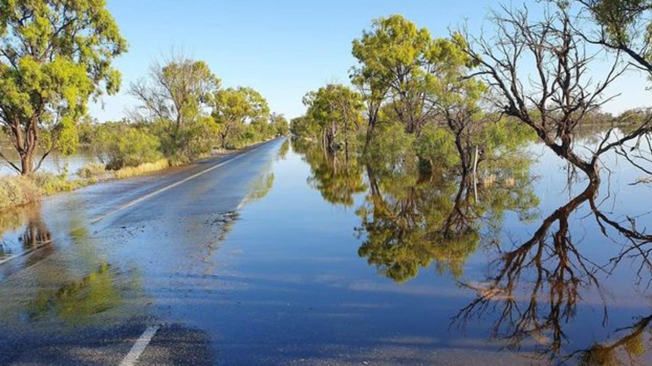 Loxton-Berri road on Saturday, December 2. Picture: Facebook / Leanne Priest