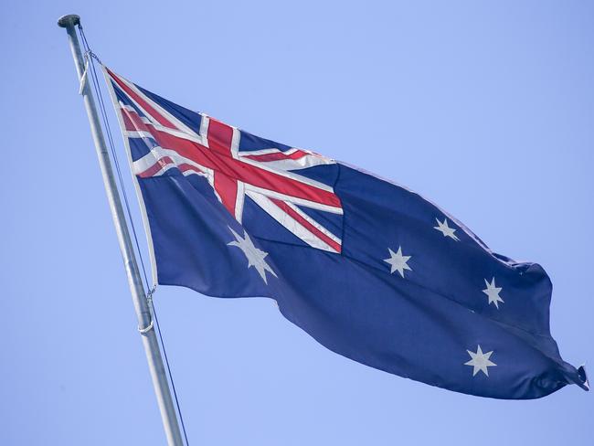 BRISBANE AUSTRALIA MONDAY JANUARY 22 2024 .Generic Photo of theAustralian flag .Picture: Glenn Campbell/NCA NewsWire