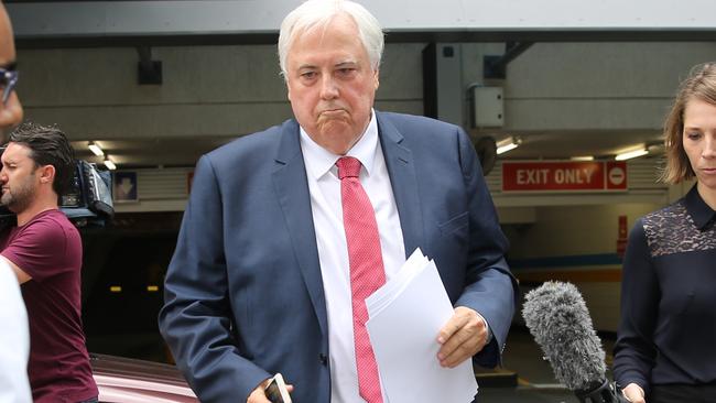Embattled businessman and former federal MP Clive Palmer has been in Federal Court today. Picture: Jack Tran