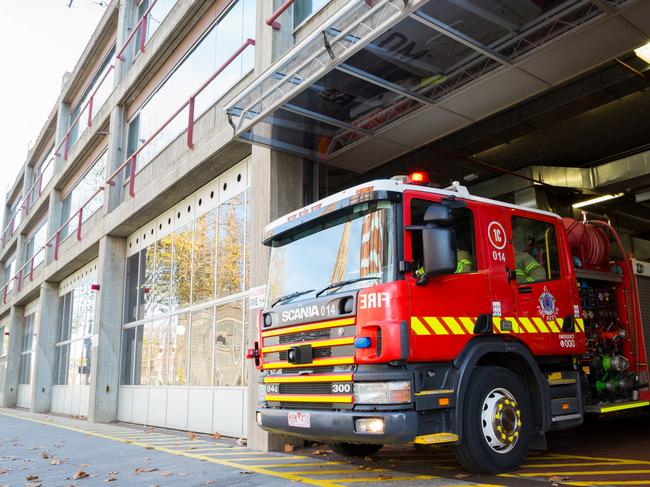 FILE PICTURE: A Fire Rescue Victoria fire truck at a station. Picture: Fire Rescue Victoria.