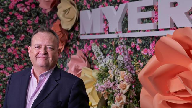 Myer chief executive John King. Picture Stefan Postles