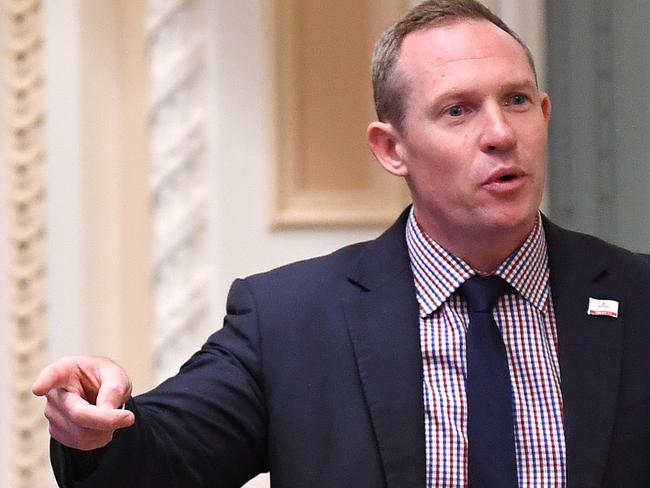 BRISBANE, AUSTRALIA - NewsWire Photos - SEPTEMBER 10, 2020.Queensland Minister for sport Michael (Mick) de Brenni speaks during Question Time at Parliament House in Brisbane.Photo: NCA NewsWire / Dan Peled