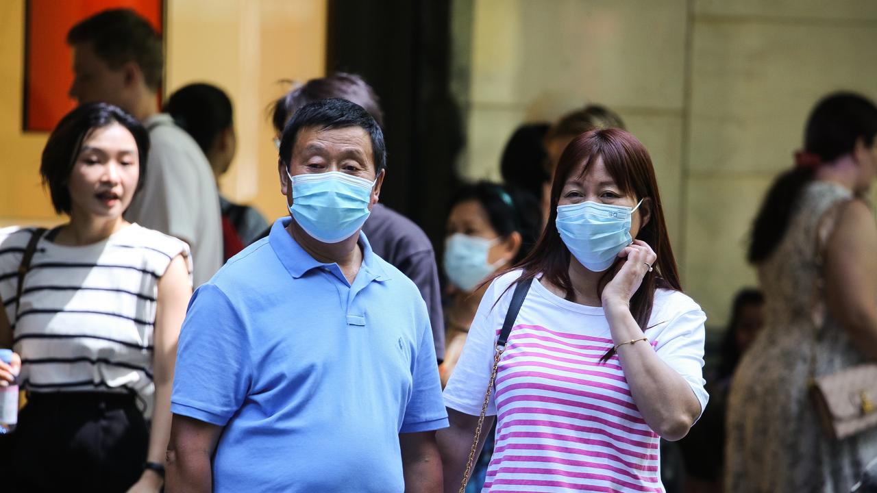 Virus cases are rising in the lead up to Christmas, with health authorities urging Australians to wear masks. Picture: NCA Newswire / Gaye Gerard