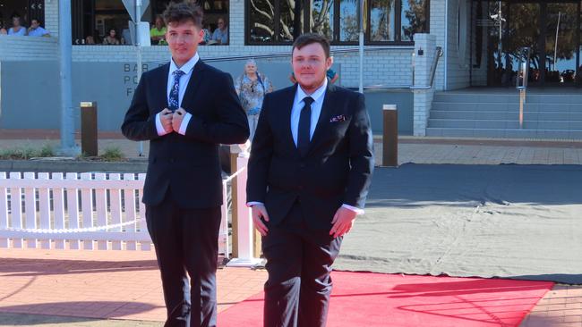 Urangan State High School students celebrating their formal.