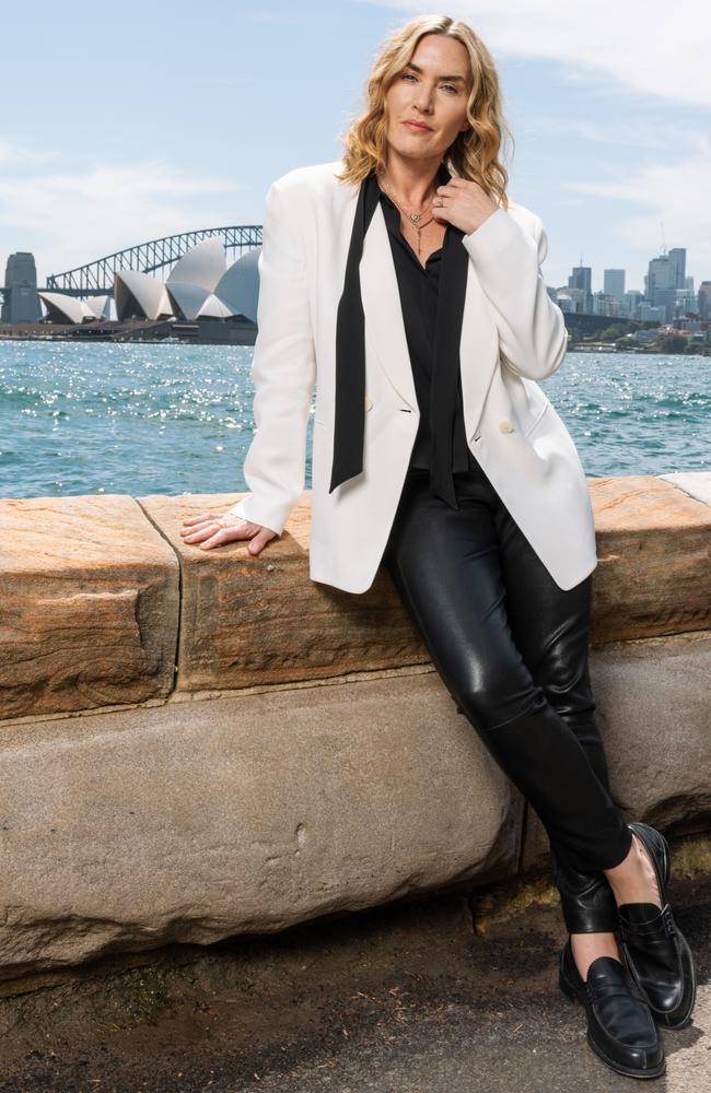 Kate Winslet on her promotional tour to Sydney for her new movie Lee. Picture: StudioCanal