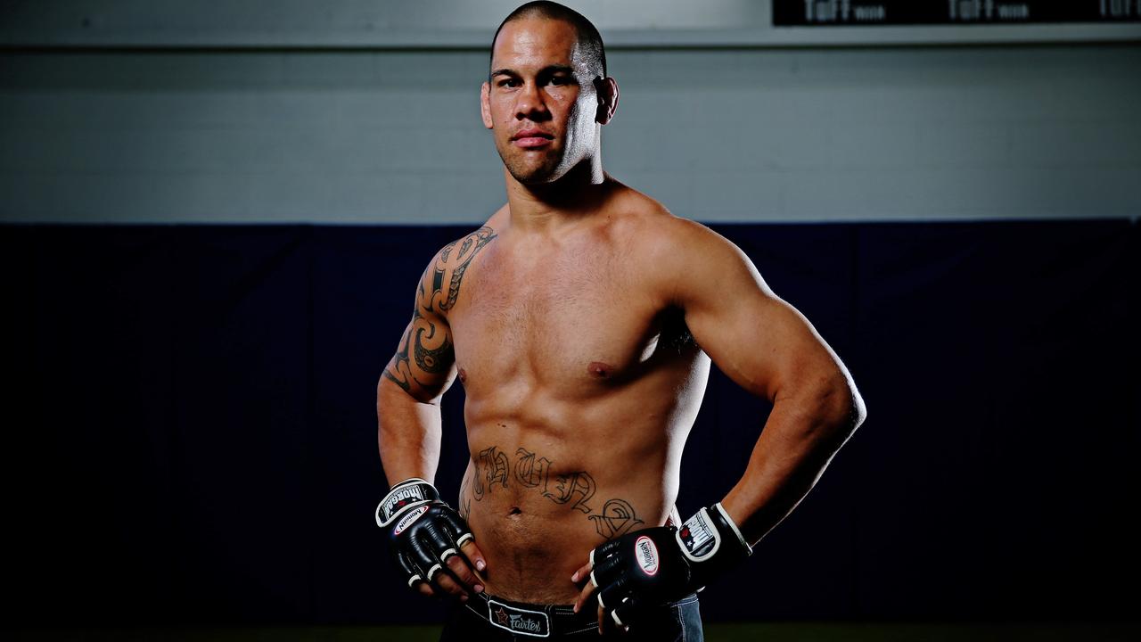 ******DO NOT USE WITHOUT PERMISSION. SUNDAY TELEGRAPH EXCLUSIVE****** Contact Neil Bennett (3377) or Claire Harvey (3329) for permission UFC Fighter James Te Huna at his St Mary's training facility today for Adam MacDougall's Mad Fit section.