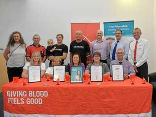 Blood donation teams were thanked and congratulated for a successful 2018. Picture: Geordi Offord