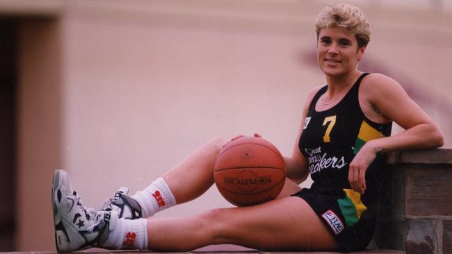 The great Michele Timms in her Perth Breakers kit, way back in 1992.
