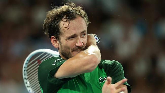 Daniil Medvedev went down to Jannik Sinner at the Australian Open. Picture: Getty Images