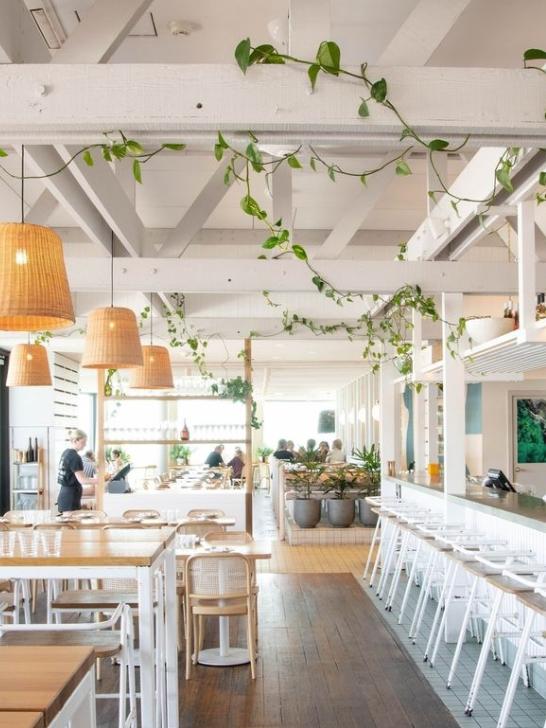 The inside of the new seaside all-in-one Henley House. Picture: Instagram