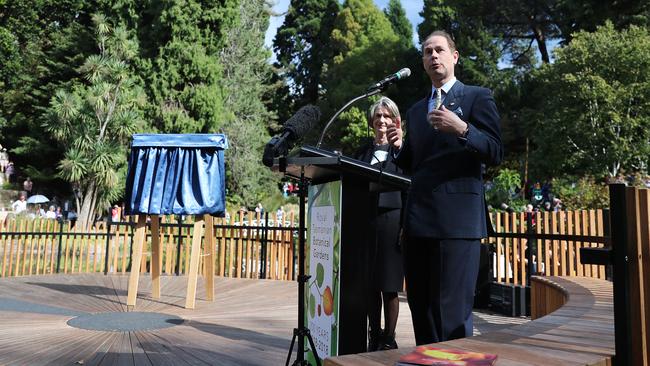 Prince Edward at the plaque unveiling. Picture: LUKE BOWDEN