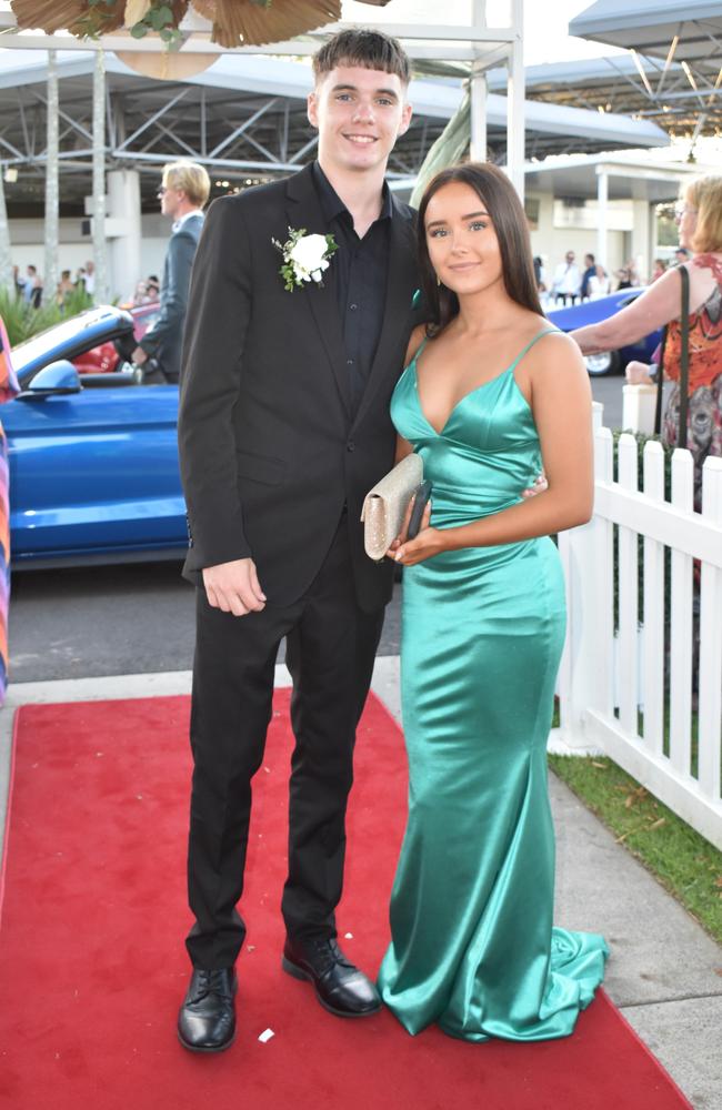 Jess Brierley and Nate Donald at the Caloundra State High School formal 2024.