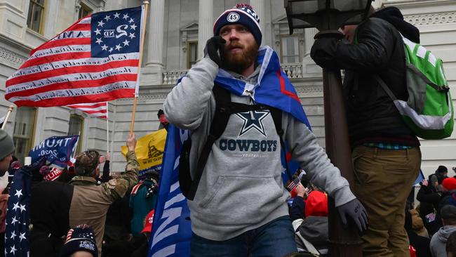 President-elect Joe Biden denounced the storming of the US Capitol as an "insurrection" and demanded President Donald Trump go on television to call an end to the violent "siege." Picture: Roberto Schmidt / AFP