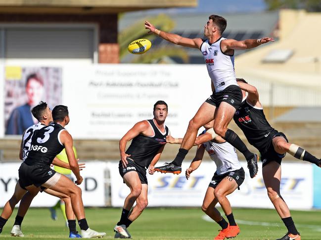 West Coast premiership ruckman Scott Lycett was solid rather than spectacular. Picture: Tom Huntley