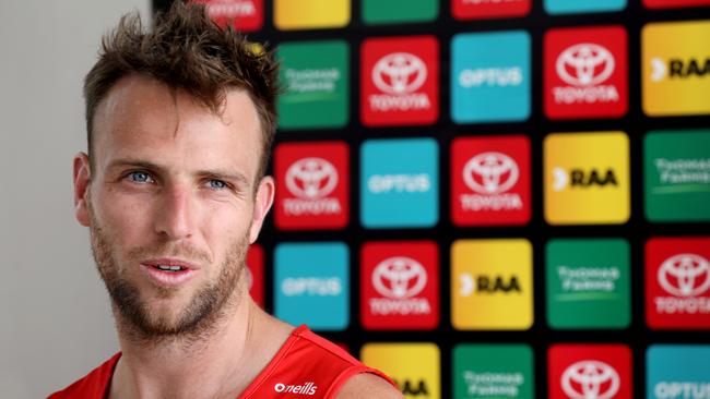 Brodie Smith is in the Crows’ leadership group again this year. Picture: Dean Martin