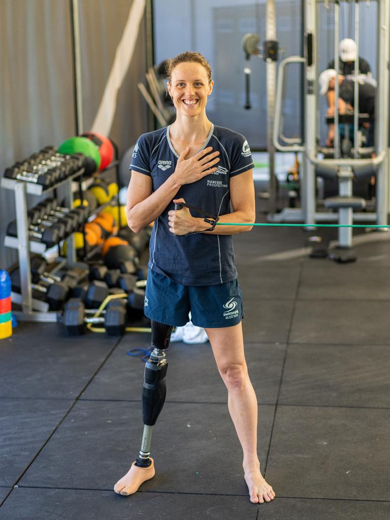 Australia Paralympic Swim Team member Ellie Cole. Picture: Wade Brennan, Swimming Australia