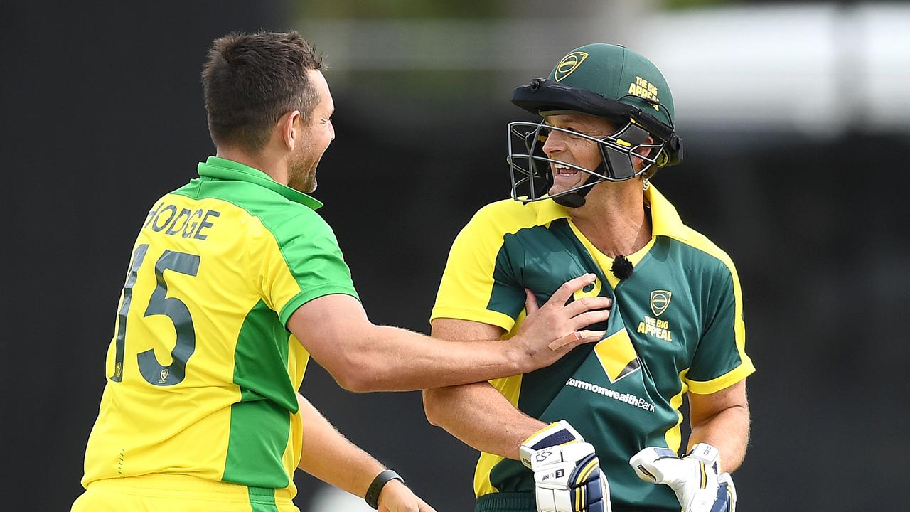 Luke Hodge dismissed Adam Gilchrist. Photo: Quinn Rooney/Getty Images.