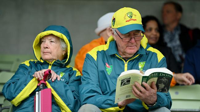 Time to put the book down, mate! Play could resume soon. Picture: Getty