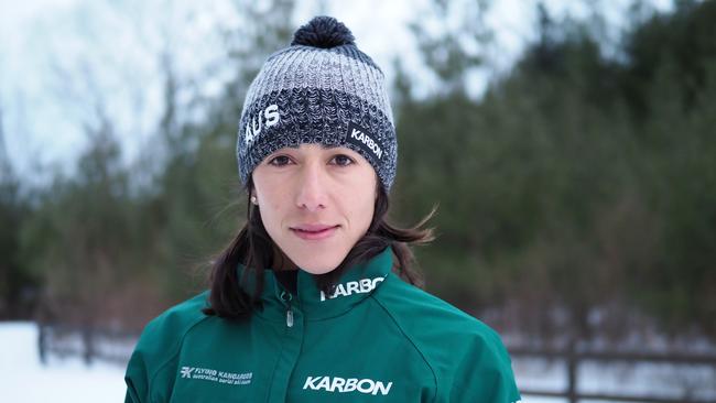 Australian freestyle skier Lydia Lassila at Phoenix Park in PyeongChang. Picture: Getty Images