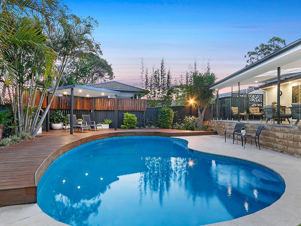 This Glenhaven property has a lagoon shaped swimming pool