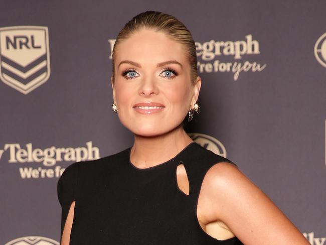 Erin Molan at the 2018 Dally M Awards held at the Overseas Passenger Terminal in Sydney.Picture: Christian Gilles