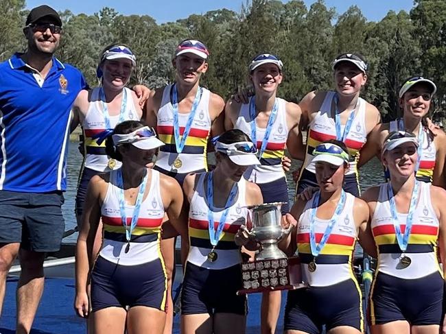 The St Catherine's rowing crew. Pic: Supplied