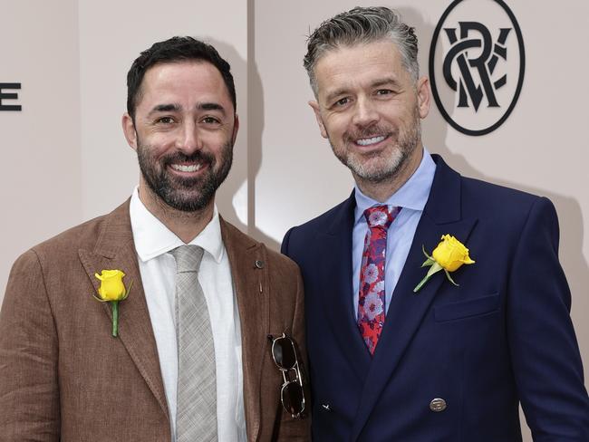 FILE - MAY 1, 2023: MasterChef judge Jock Zonfrillo has died at the age of 46. MELBOURNE, AUSTRALIA - NOVEMBER 01: Andy Allen and Jock Zonfrillo during 2022 Melbourne Cup Day at Flemington Racecourse on November 1, 2022 in Melbourne, Australia. (Photo by Sam Tabone/Getty Images)