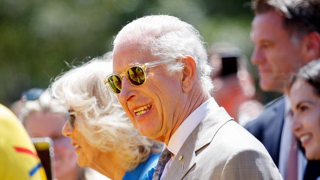 King Charles III was seen wearing his favourite Moscot sunglasses during his visit to Australia. Picture: NewsWire / Nikki Short