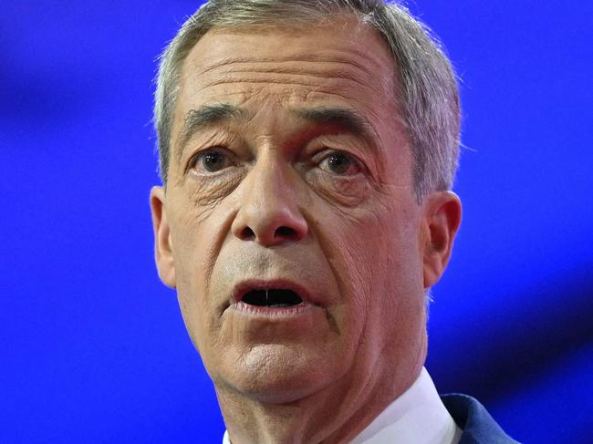 Nigel Farage has announced a freeze on all non-essential immigration. Picture: AFP