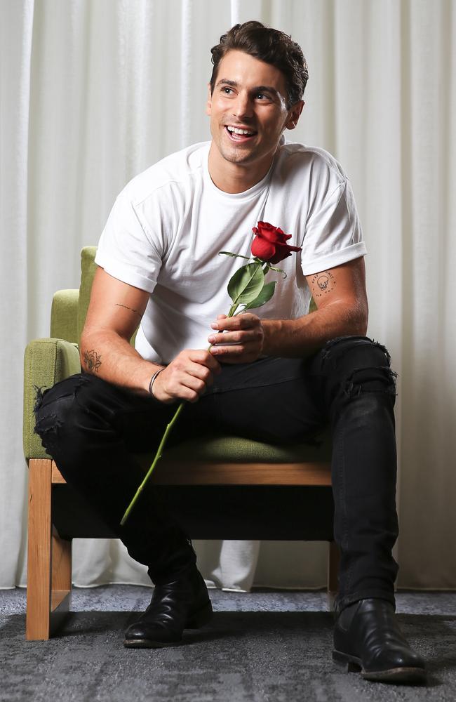 Newly revealed Bachelor Matty Johnson will hope his mother didn’t listen in to Kyle and Jackie O. Picture: Dylan Robinson