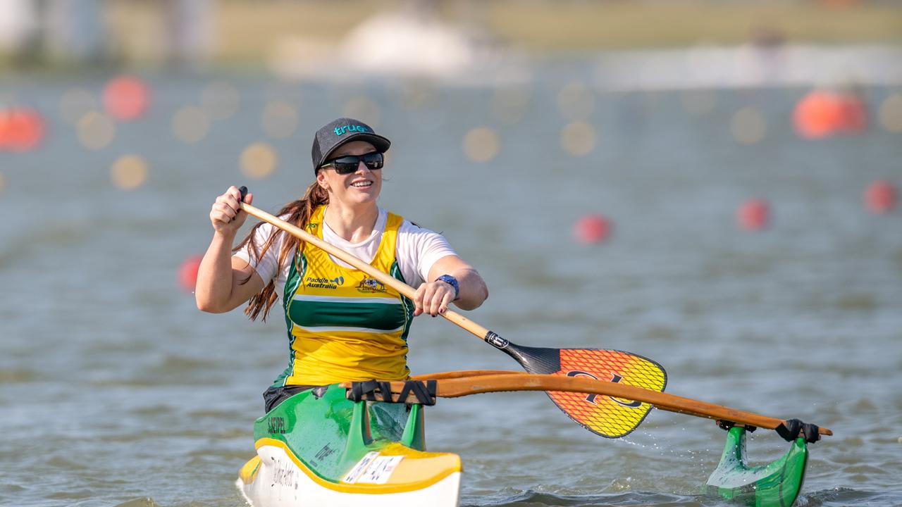 Seipel won silver in the VL2 200 metres at the International Canoe Federation World Championships in Hungary. Picture: Steve McArthur/Paddle Australia