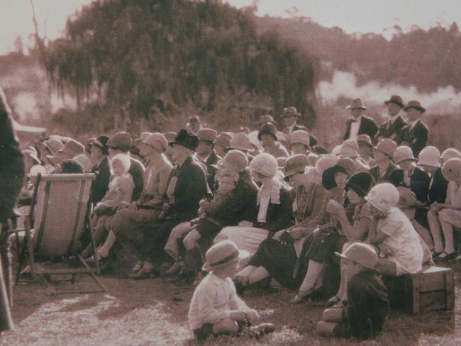 Image taken in the early days, with students sitting on packing boxes.