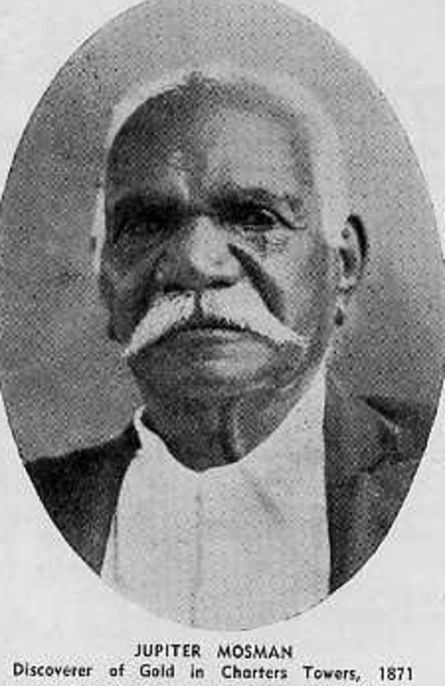 Jupiter Mosman turned up at Kynuna Station near Julia Creek as a boy and was adopted by Hugh Mosman, owner of Tarbrax Station. When Mr Mosman sold the station and went prospecting, Jupiter came with him. Jupiter went to school in NSW and attended Lyndhurst College in Sydney after his gold discovery in 1871.