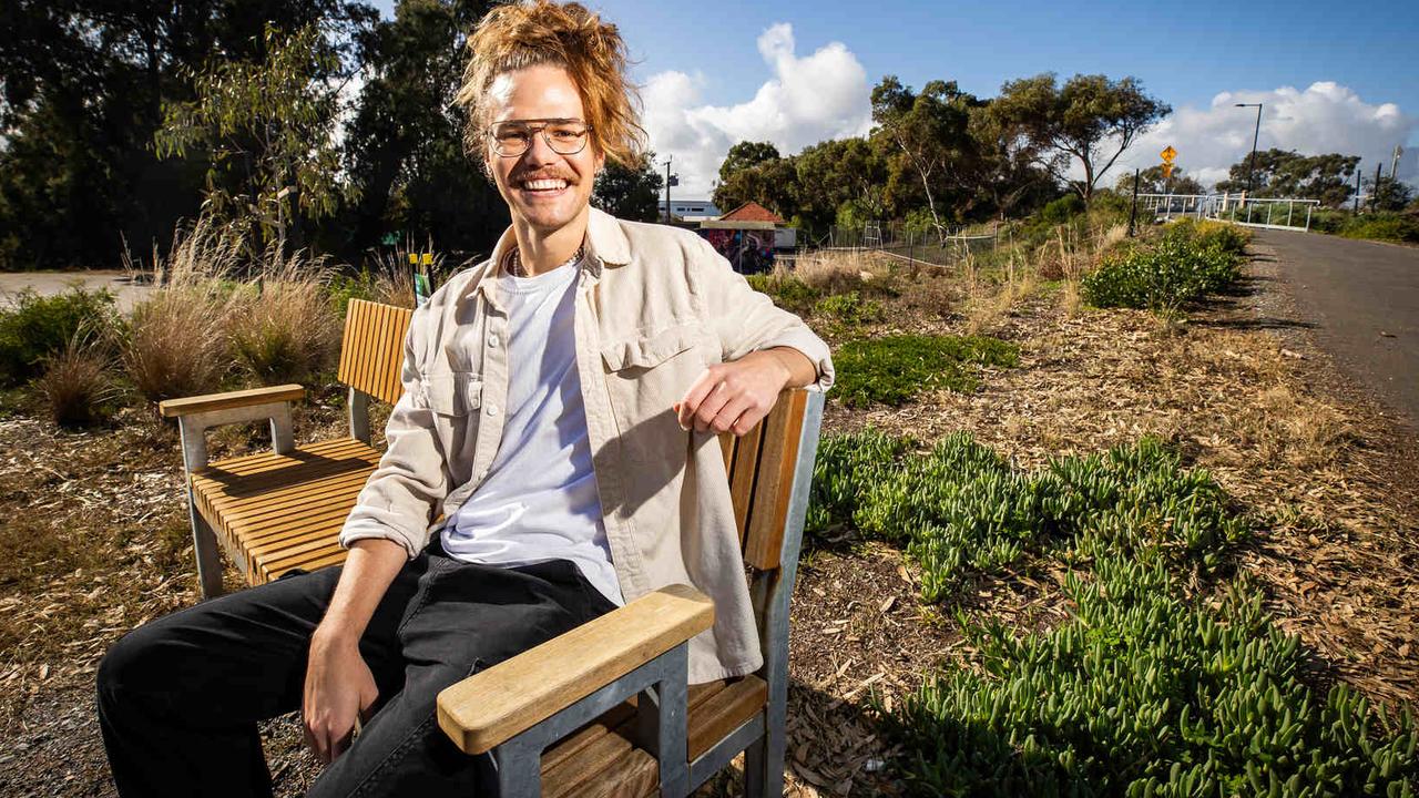 Adelaide primary school teacher Luke Springer is big on plants and said his house is “a little jungle”. Picture: Tom Huntley