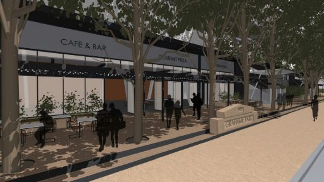 The Mariner's proposal to activate the southern end of the stadium with cafes, licensed restaurants, shops and a catering school were shelved by council staff. Picture: supplied