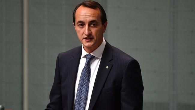 Liberal Member for Wentworth Dave Sharma makes his maiden speech in the House of Representatives. Picture: AAP