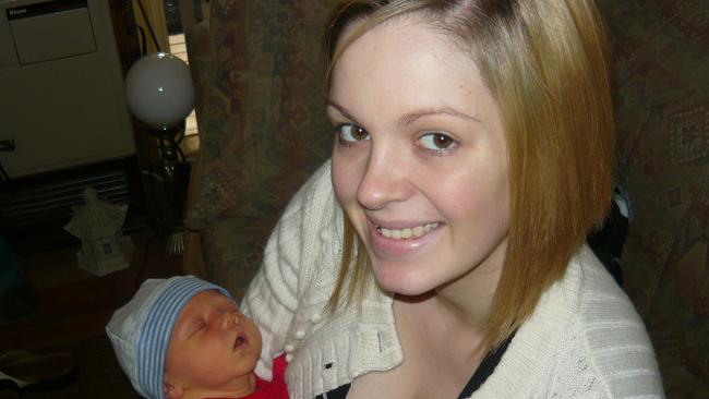 Maddison Murphy-West with her son, Noah.