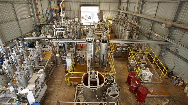 CSIRO's pilot plant used to test nickel and cobalt sulphate production for Queensland Pacific Metals' new refinery to be constructed in Townsville.