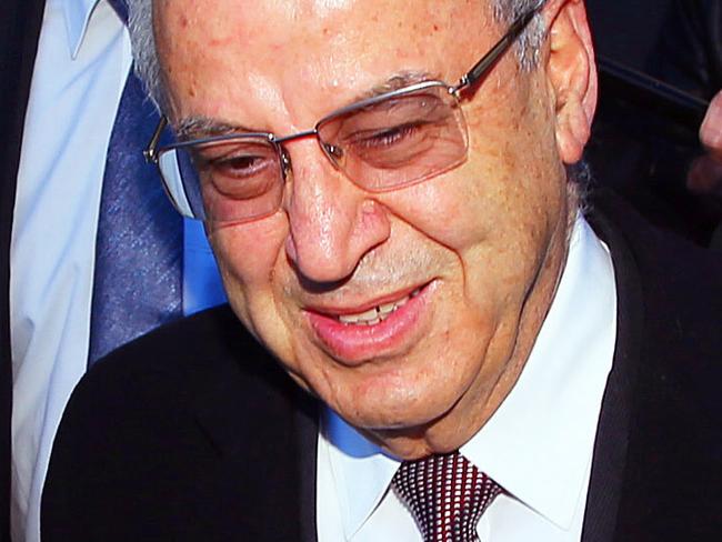 The jury is considering the verdict in the Eddie Obeid case. Eddie Obeid at Supreme Court Darlinghurst.