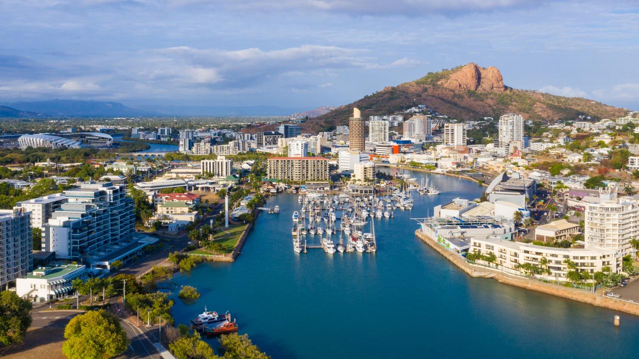 Aerial shot of Townsville, where the vacancy rate is 1%