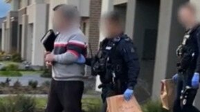 A man is arreseted after the alleged bashing of Mr Watt. Picture: Victoria Police