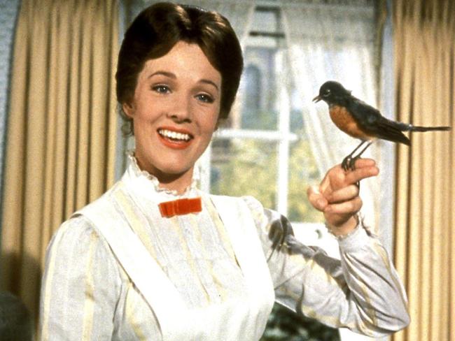 Julie Andrews as Marry Poppins from the movie