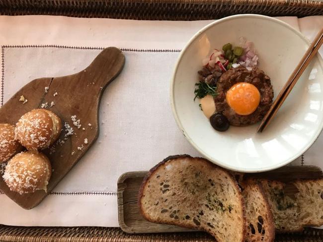 A dish served inside exclusive Chiltern Firehouse, London. Picture: Sarah Ackerman