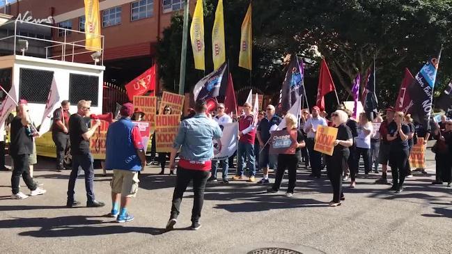 XXXX Brewery workers strike at Milton plant, Brisbane