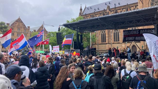 The rain and mud didn’t keep the crowds away, with plenty of people braving the weather.